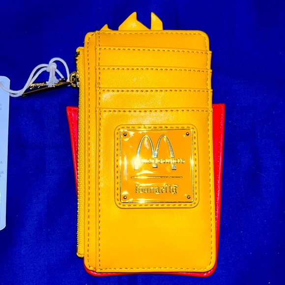 Loungefly McDonalds Cardholder Credit Card French Fry Wallet w/coin section NWT - Picture 2 of 8